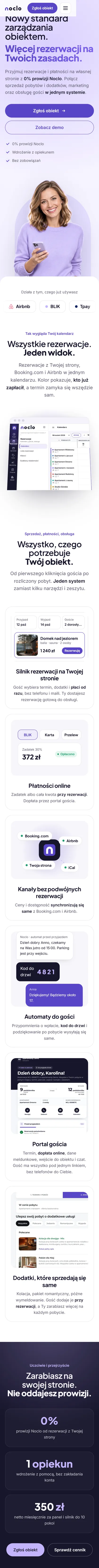 Noclo: strona na telefonie